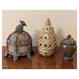 Covered Jars & Keepsake Box