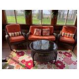 Wicker Patio Set (Incl. Chairs, Loveseat, Table &