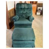 Green Rocker & Ottoman