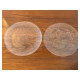 2 Christmas Platters