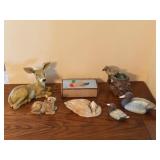 Deer & Duck Statues, etc