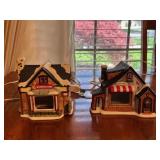 Lighted Christmas Village Stores
