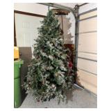 Flocked Christmas Tree
