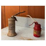 2 Antique Oil Cans