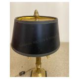 Small Brass Desk Lamp Black Shade