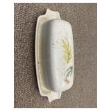 Vintage Butterdish Flower Leaf Accent