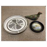 Trinket Dish Bird Figurines Etc Set of 3