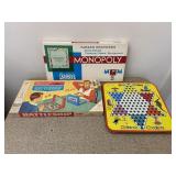 Set of 3 Old Board Games Monopoly Battleship