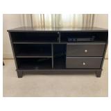 Black Modern Storage Entertainment Center