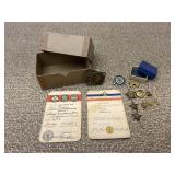 Vintage Boy Scout Memorabilia ID Cards Pins Etc