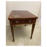 Hekman Solid Wood Side Table Vintage