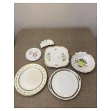 Group of 6 Vintage Plates & Dishes
