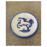 MA Hadley Pottery Horse Dish 6" Louisville