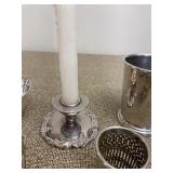 Set of 6 Silver Style Cup Spoon Candle Holder Etc