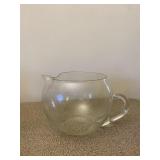 Large Clear Glass Pitcher with Handle MCM