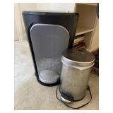 Paper Shredder & Metal Trash Can Combo