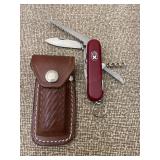 Swiss Army Multi Tool Pocket Knife & Leather Case