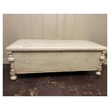 Off White Antique Cedar Chest & Contents