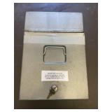 Heavy Duty Metal Lock Box with Key