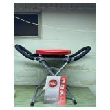Red Fitness Abdominal Exercise Chair