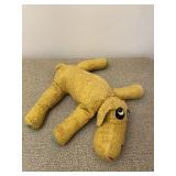 Old Yellow Stuffed Puppy Dog Tykie Toy Vintage
