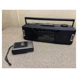 Magnavox Boombox Radio & GE Tape Player