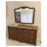 Drexel Quality Wood Dresser & Mirror Combo