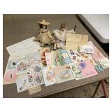 Vintage Baby Girl Birth Greeting Post Card Lot