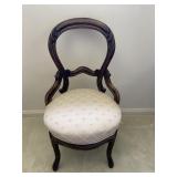 Victorian Style Wooden Balloon Back Chair