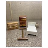 Handmade Wood Doll Furniture Lot