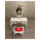 Vintage Barbie Susy Goose Doll Vanity Set White