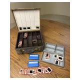 Old Vintage Projector Slides & Storage Case