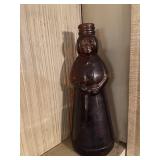 Brown Aunt Jemima Glass Bottle Old