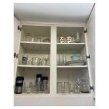 Contents of Cabinet Cups Drinkware Plates