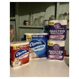 Large Lot of Bath Tissue Charmin Quilted Northern