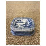 Blue & White Chinese Asian Theme Salt Cellar