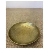 Small Chinese Brass Bowl Dish Vintage 6"