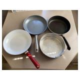 Group of 3 Pans and 1 Baking Dish