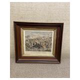 Central Park Winter Skating Pond Framed Print