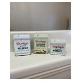 Durkee Vintage Spice Tins Set of 3 Pumpkin Nutmeg