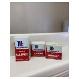 McCormick Spice Tins Vintage Set of 3 Ginger