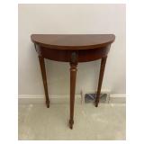 Half Moon Wooden Side Table High Quality Vintage