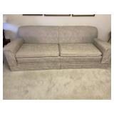 Light Blue Grey Vintage Floral Couch Sofa