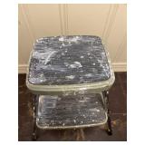Cosco Small Green Step Stool White Paint Splatter