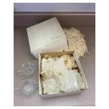 Set of Clear Glass Punch Bowls in Box Vintage
