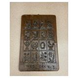 Marzipan No 3 Vintage Bird Flower Print Press