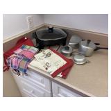 Electric Skillet Pots Pans Aprons Etc