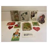 Set of 12 Vintage Valentines Postcards Etc