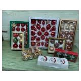 Vintage Glass Christmas Ornaments Large Lot