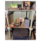 Contents of 2 Shelves & Suitcases